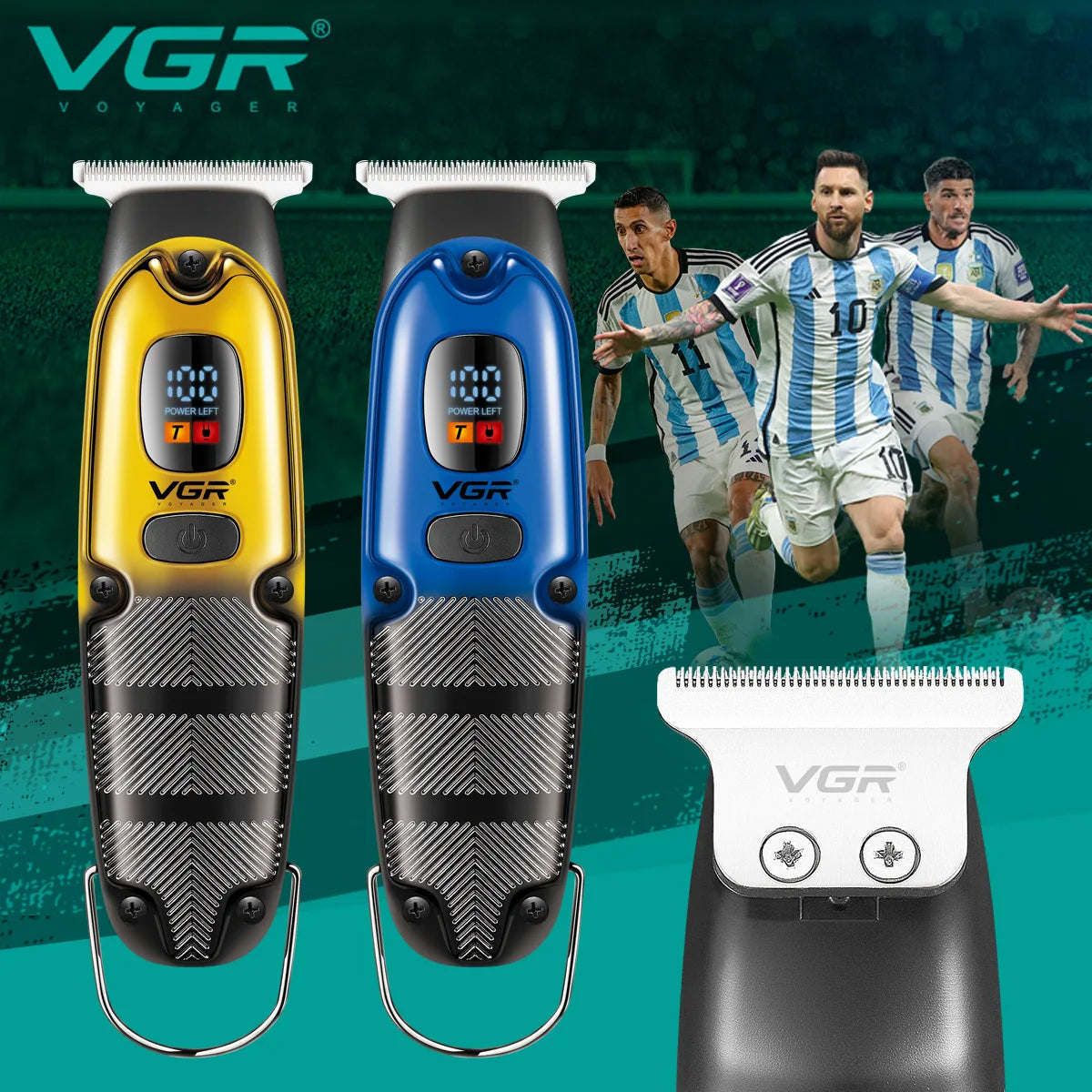 VGR V-981 Metal Housing Cordless Hair Trimmer Hair Clipper Professional Barber Hair Cut Machine Trimmer Men V 981