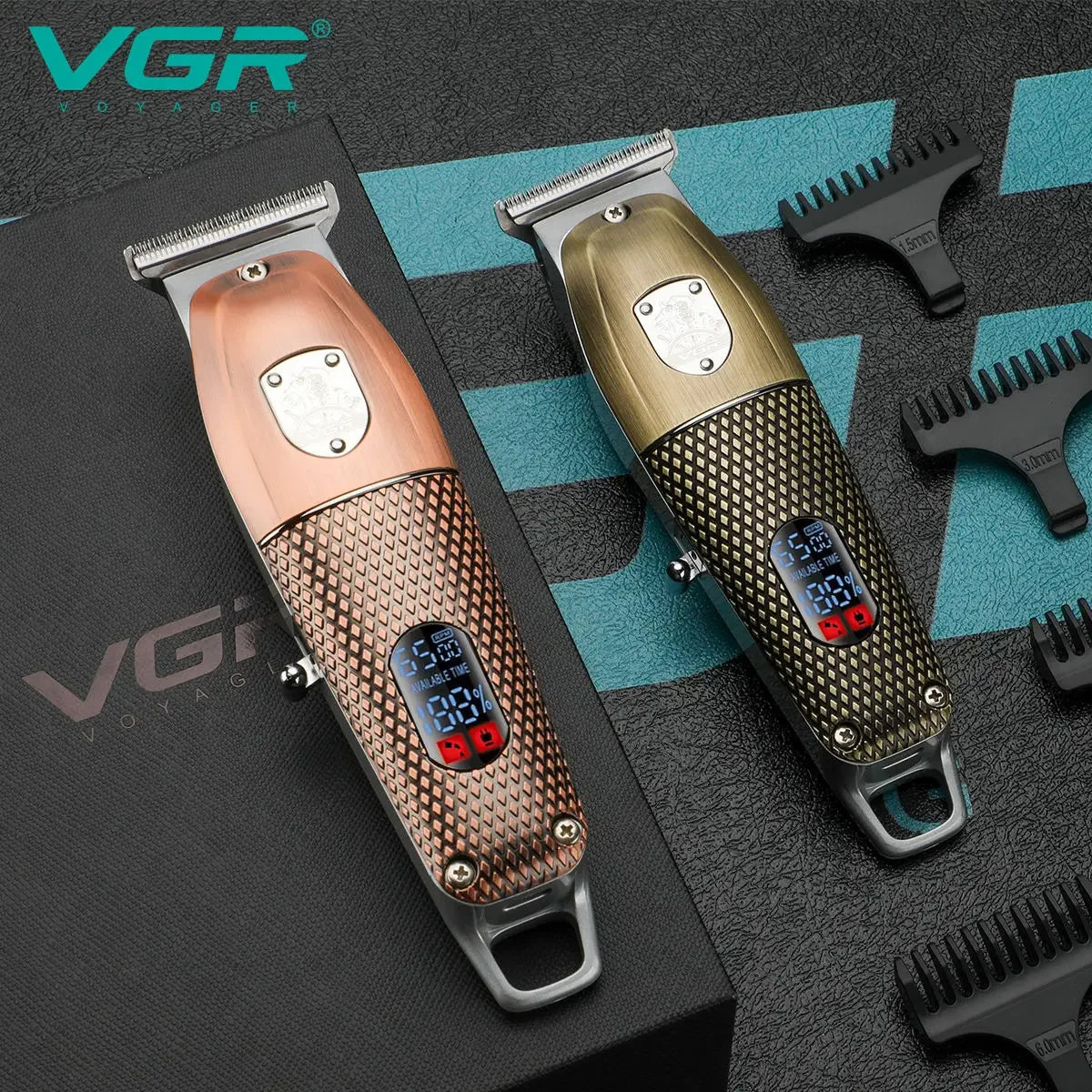VGR Barber Professional Hair Trimmer For Men Hair Clipper Beard Facial Rechargeable Hair Cutting Machine Haircut For Men V-976