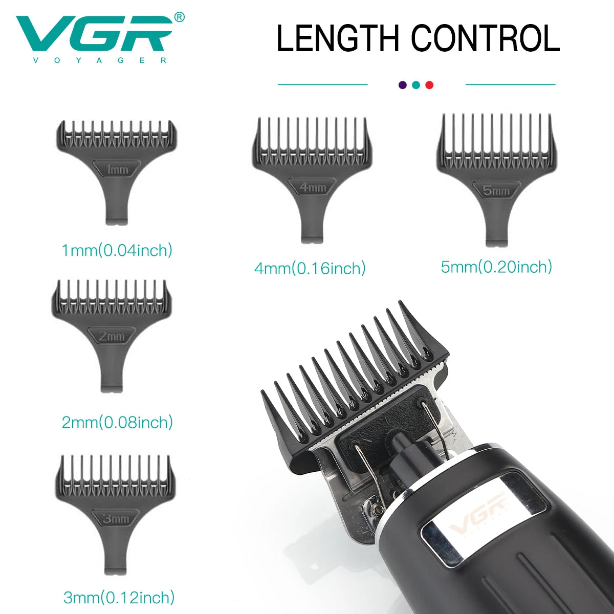 VGR Hair Cutting Machine Professional Hair Clipper Cordless Barber Rechargeable Electri Beard Trimmer Hair Trimmer for Men V-192