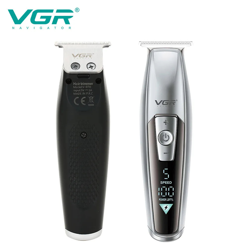 VGR V-970 5 speed adjustment Hair Trimmer Electric Hair Cutting Machine Barber Cordless Clippers Adjustable Haircut Machine Hair Trimmer for Men V-970