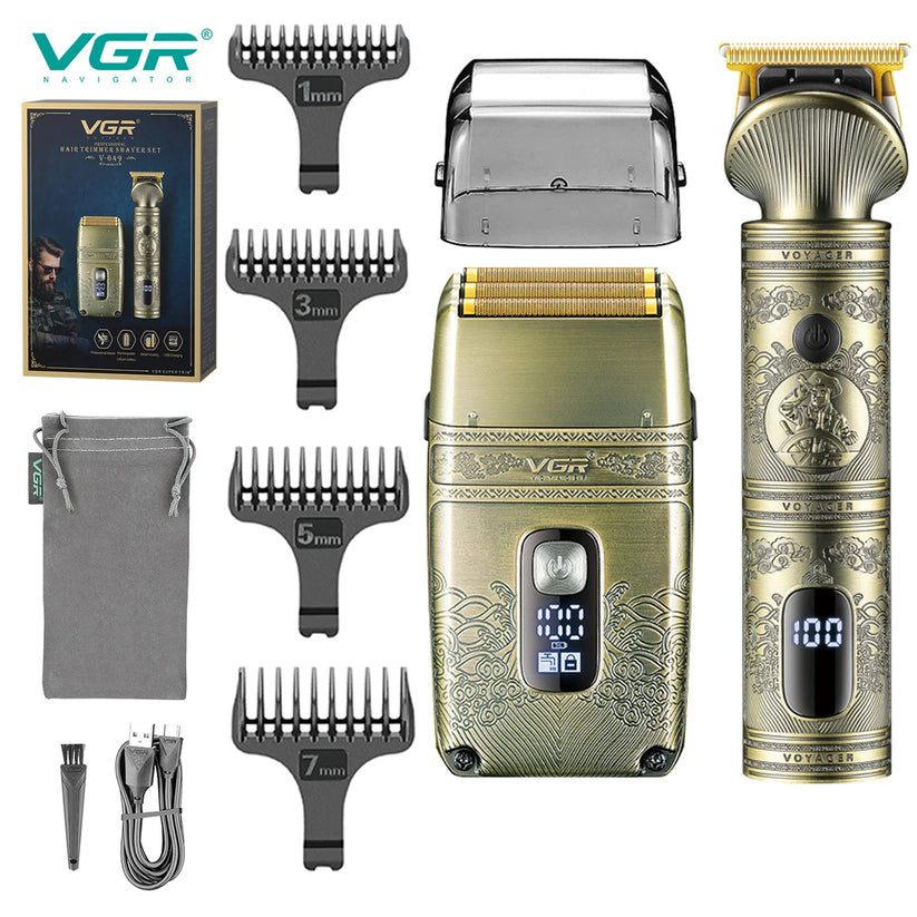 VGR Hair Trimmer Cordless Hair Cutting Machine Electric Shaver Profess ...