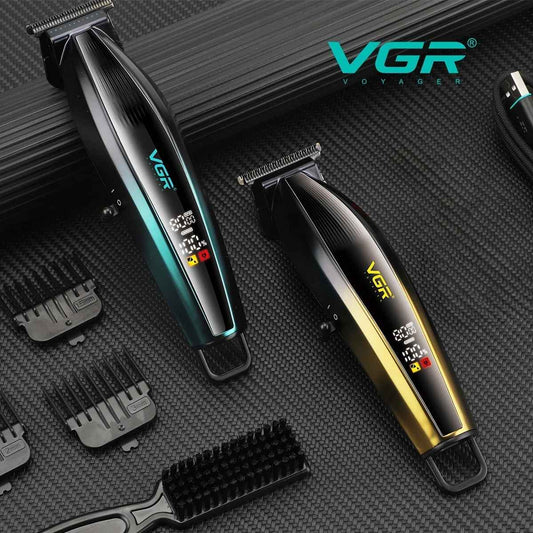 VGR Hair Trimmer Professional Hair Clippers 8000 RPM Hair Cutting Machine Cordless Haircut Electric Metal trimmer for men V-974
