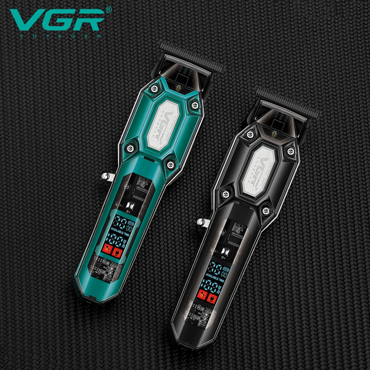 VGR v 900 T-shaped blade hair clipper cordless transparent body hair clipper electric rechargeable professional men's hair clipper v-900