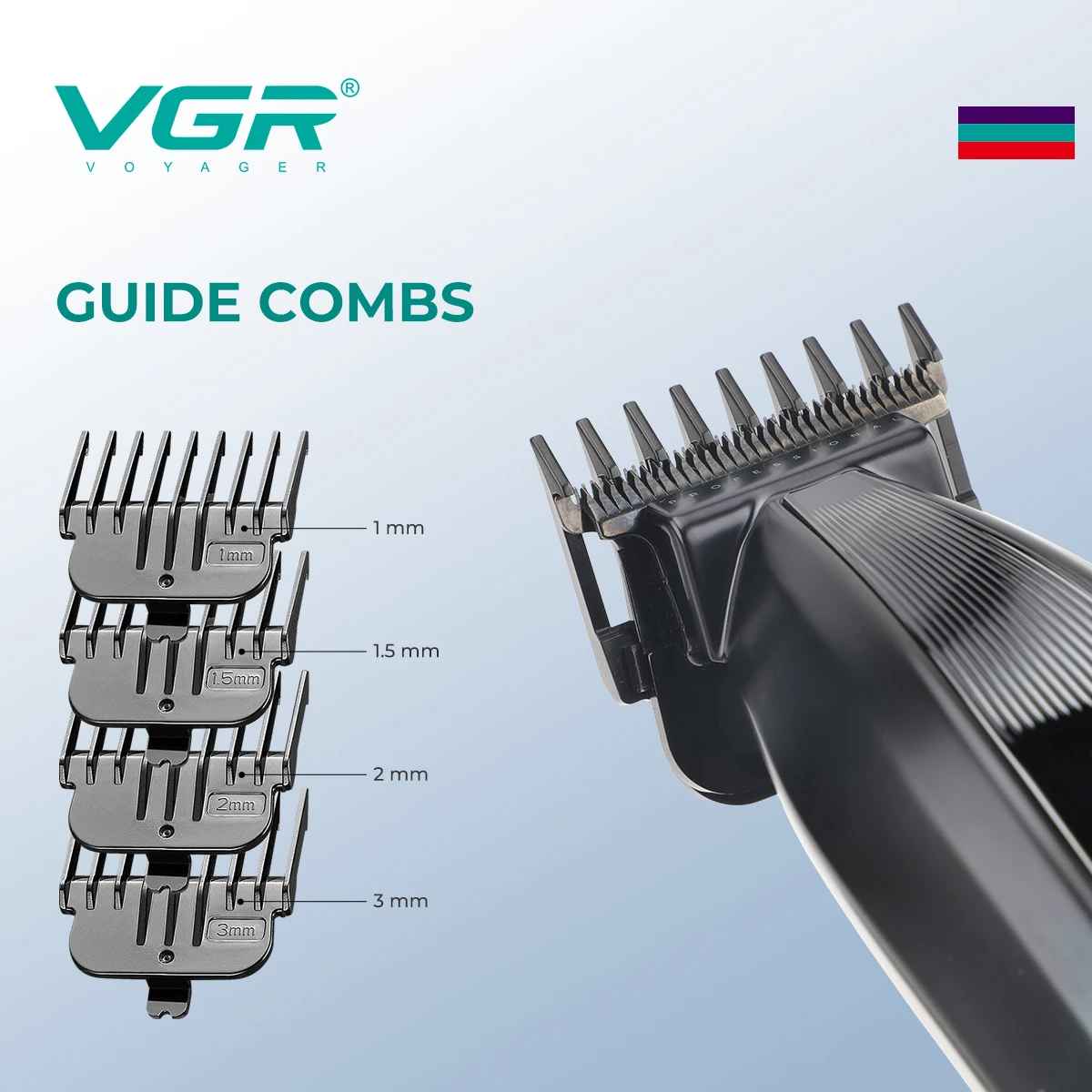 VGR Hair Trimmer Professional Hair Clippers 8000 RPM Hair Cutting Machine Cordless Haircut Electric Metal trimmer for men V-974