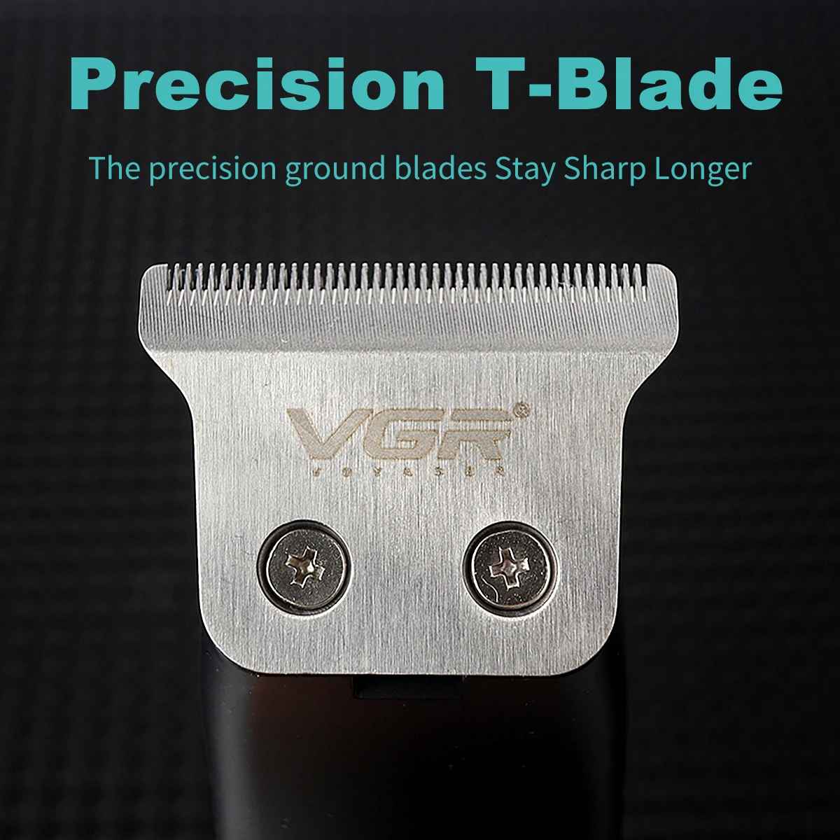 Men's Hair Clipper T-Blade 7000RPM 2 Speed Mini Body LCD Display Professional Hair Trimmer Barber Finishing Machine VGR V-966