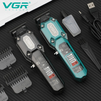 VGR v 900 T-shaped blade hair clipper cordless transparent body hair clipper electric rechargeable professional men's hair clipper v-900