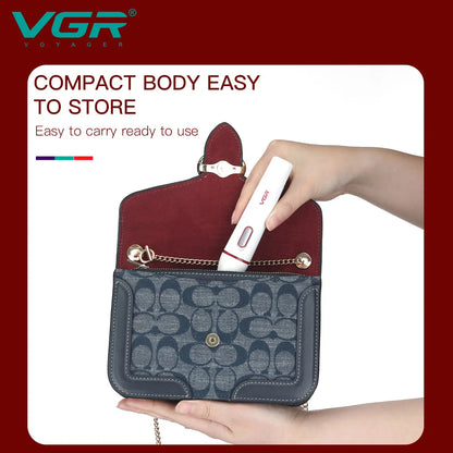 VGR v-725 Women 4 in 1 Waterproof Lady Shaver Rechargeable Mini Electric Nose and Ear Trimmer Facial Shaver Eyebrows Trimmer