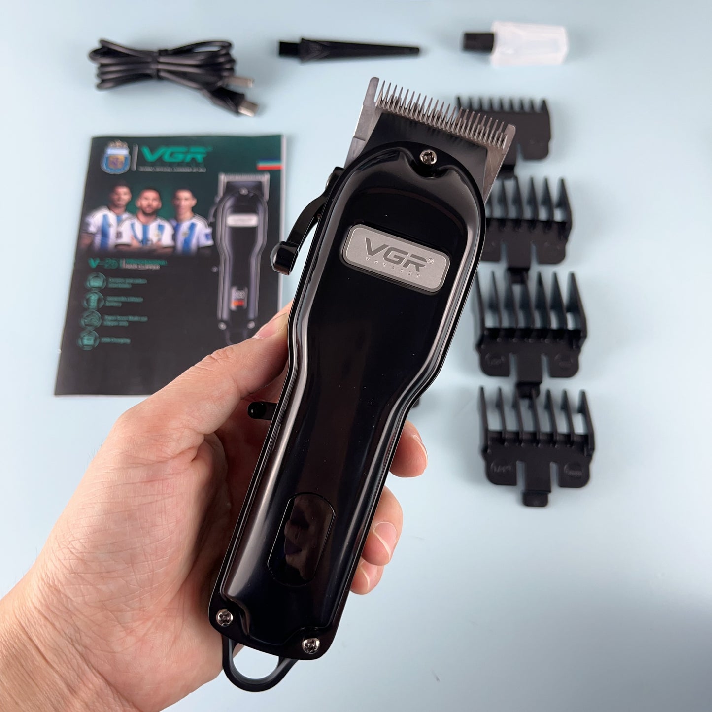 Vgr V-251 Barber Hair Cut Machine Electric Rechargeable Cordless Professional Hair Clipper trimmer shaver For Men