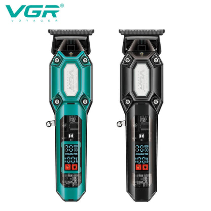 VGR v 900 T-shaped blade hair clipper cordless transparent body hair clipper electric rechargeable professional men's hair clipper v-900