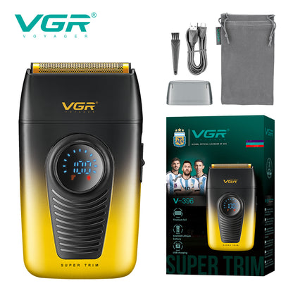 VGR V-396 Professional Titanium Foil Shaver & Trimmer – 7000–8000 RPM Cordless & Corded Grooming Machine