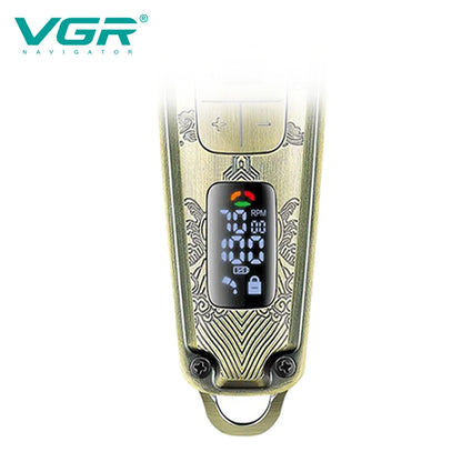 Smart digital LCD display showing RPM speed and battery percentage of VGR V-901