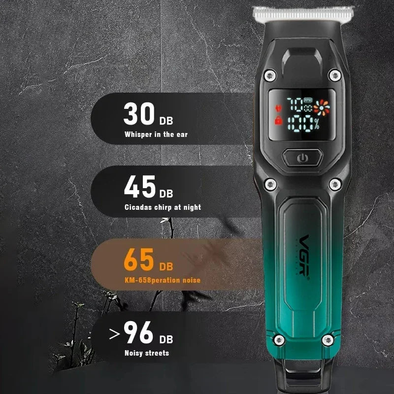 VGR V-964 skin friendly zero gapped stainless steel blade hair clipper head