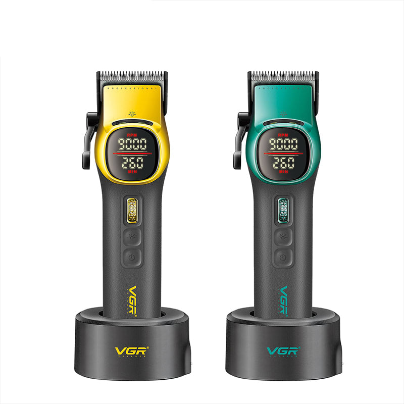 VGR V 885C Hair Cutter Machine Full Set Metal Haircut Machine Rechargeables Full Set Professional 9000 RPM Barber Clipper Sets V-885C HAIR TRIMMER & HAIR CLIPPER