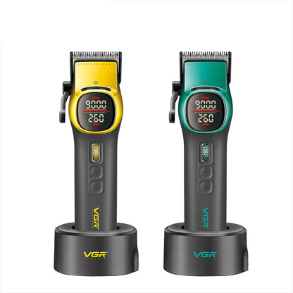 VGR V 885C Hair Cutter Machine Full Set Metal Haircut Machine Rechargeables Full Set Professional 9000 RPM Barber Clipper Sets V-885C HAIR TRIMMER & HAIR CLIPPER