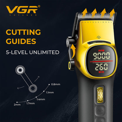 VGR V 885C Hair Cutter Machine Full Set Metal Haircut Machine Rechargeables Full Set Professional 9000 RPM Barber Clipper Sets V-885C HAIR TRIMMER & HAIR CLIPPER