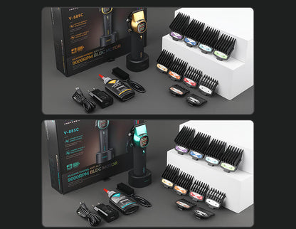 VGR V 885C Hair Cutter Machine Full Set Metal Haircut Machine Rechargeables Full Set Professional 9000 RPM Barber Clipper Sets V-885C HAIR TRIMMER & HAIR CLIPPER