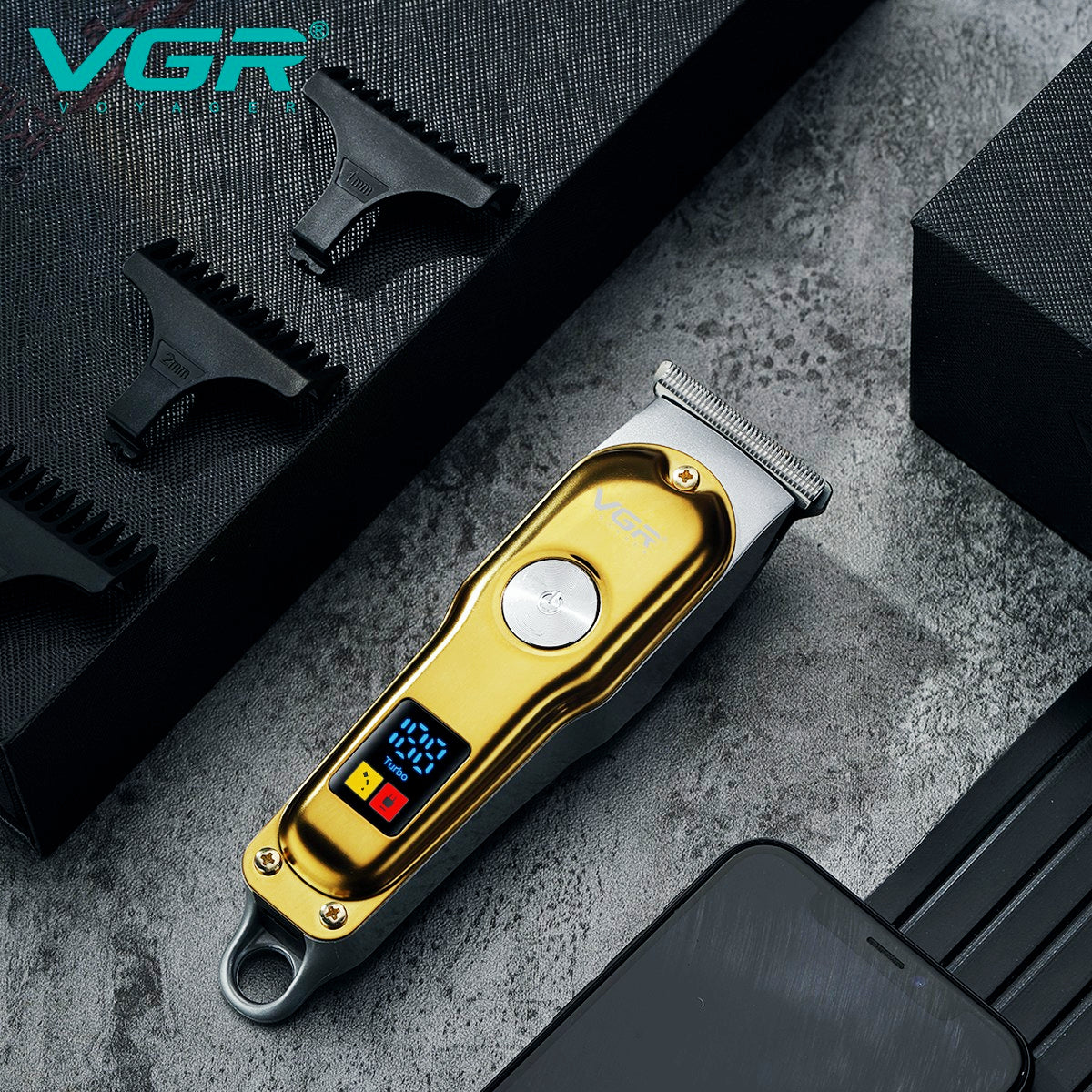riginal gold color VGR V-290 mini professional hair trimmer for men