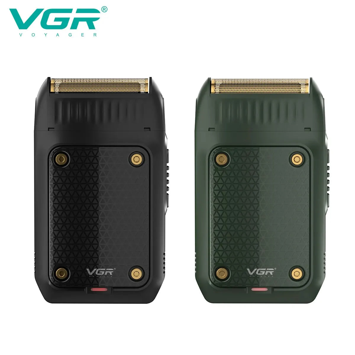 vgr v-353 professional electric shaver available in black and green colors for men in pakistan featuring dual foil heads