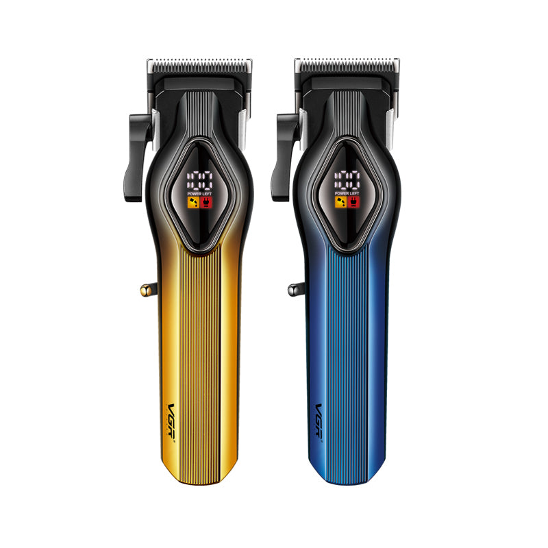 VGR V-133 Professional Hair Trimmer for Men in Gold and Blue – Rechargeable Cordless Hair Clipper Pakistan