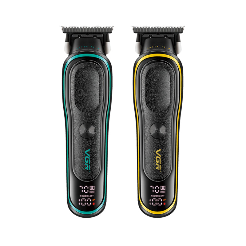 gr v-250 professional hair trimmer with digital display front view