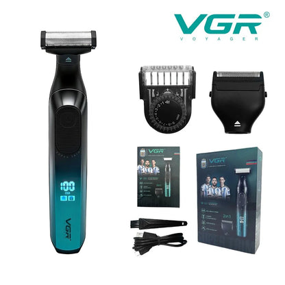 VGR V-361 2 in 1 Electric Shaver for Men | Dual-Sided Razor & Beard Trimmer