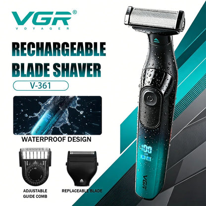 VGR V-361 2 in 1 Electric Shaver for Men | Dual-Sided Razor & Beard Trimmer